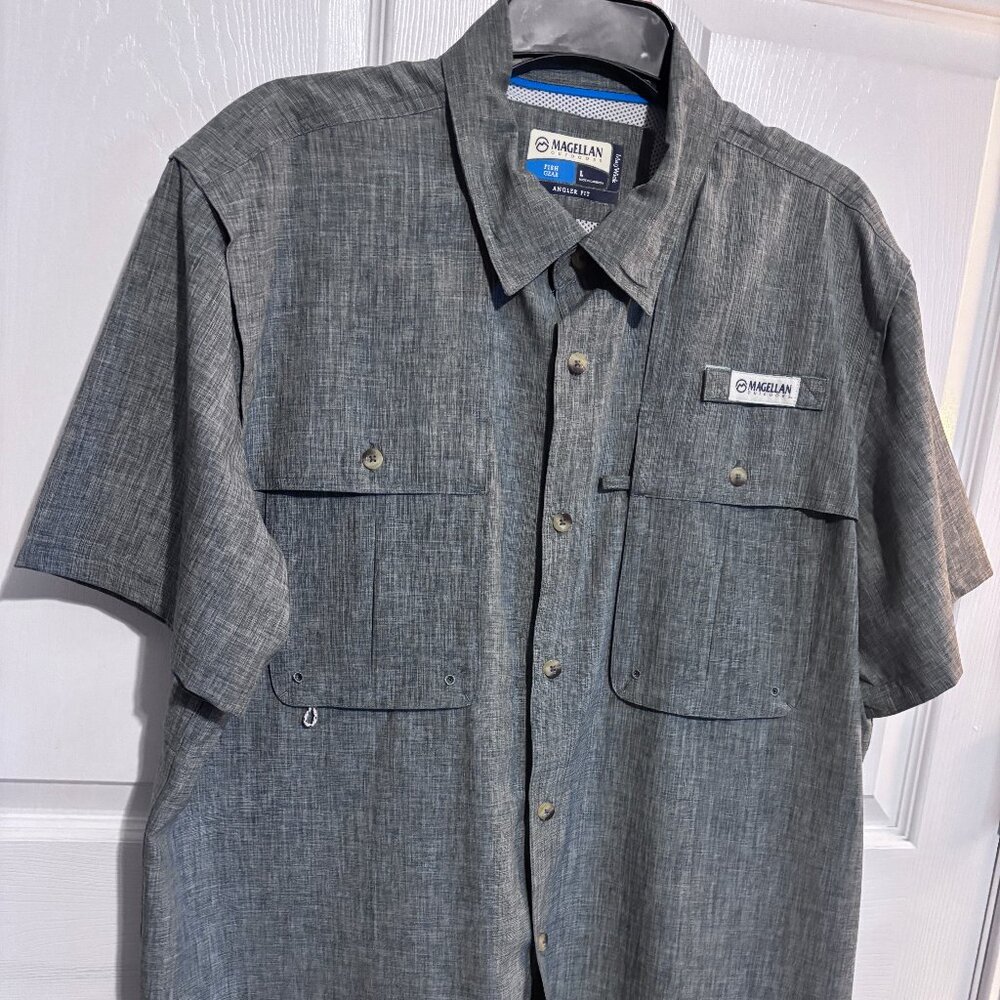 Share Magellan Outdoors Men’s Fish Gear MagWick Angler Fit Shirt Size L